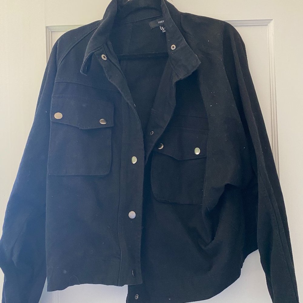 FOREVER 21 Oversized Balmer Jacket, Size L